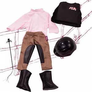 Götz baba lovagló szett Götz baba lovagló szett