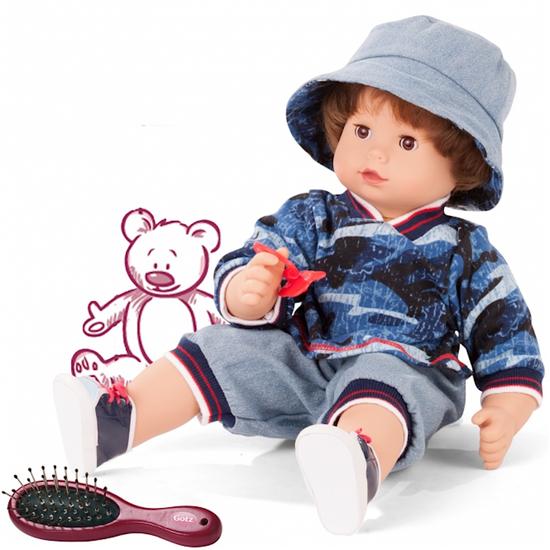 GÖTZ puhatestű Maxi Muffin baba, cool stílusban